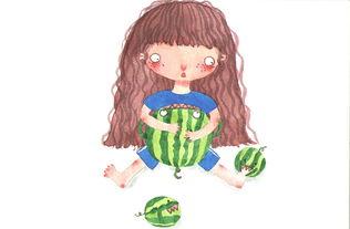 夏天吃瓜手指谣,跟随手指谣一起吃瓜解暑